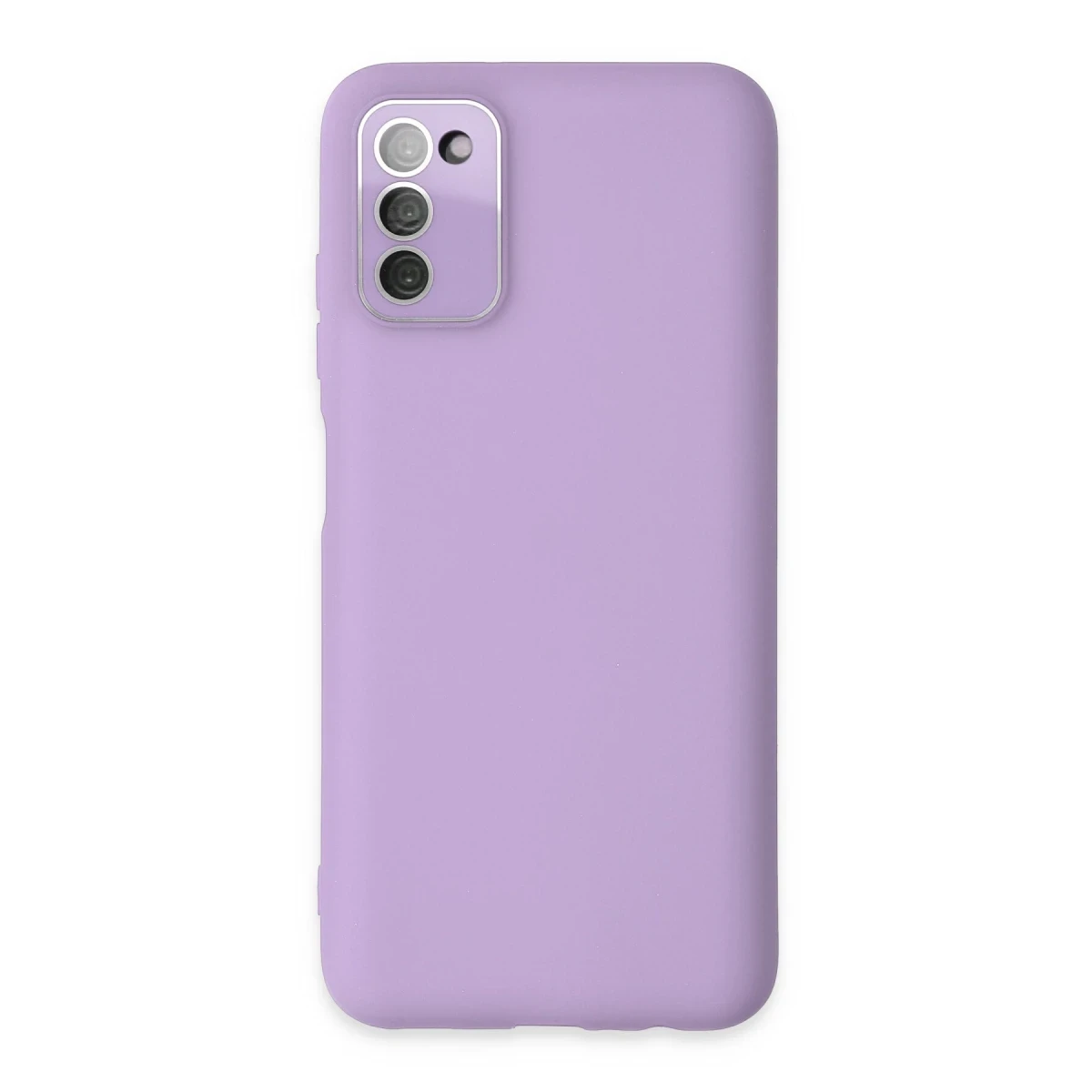 Newface Samsung Galaxy A03S Kılıf Lansman Glass Kapak - Lila