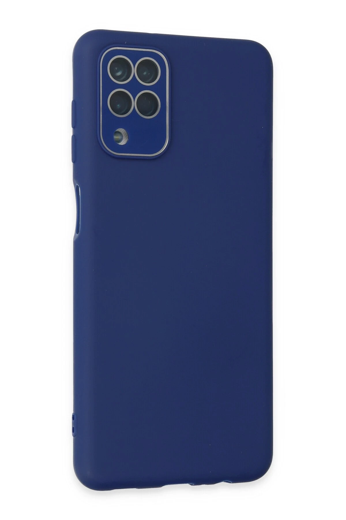 Newface Samsung Galaxy A22 Kılıf Lansman Glass Kapak - Sky Blue