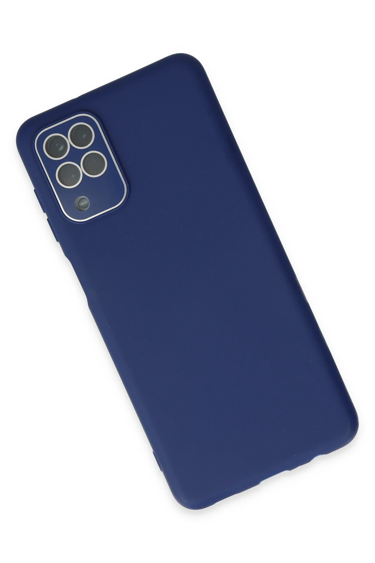Newface Samsung Galaxy A22 Kılıf Lansman Glass Kapak - Sky Blue