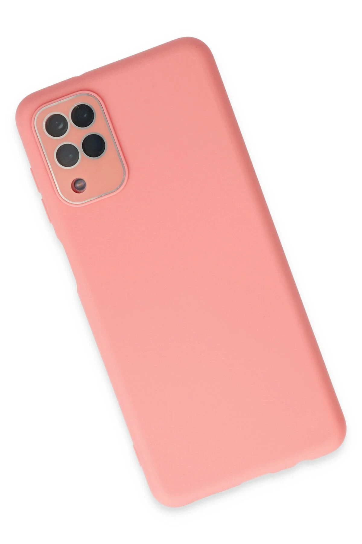 Newface Samsung Galaxy A22 Kılıf Lansman Glass Kapak - Pembe