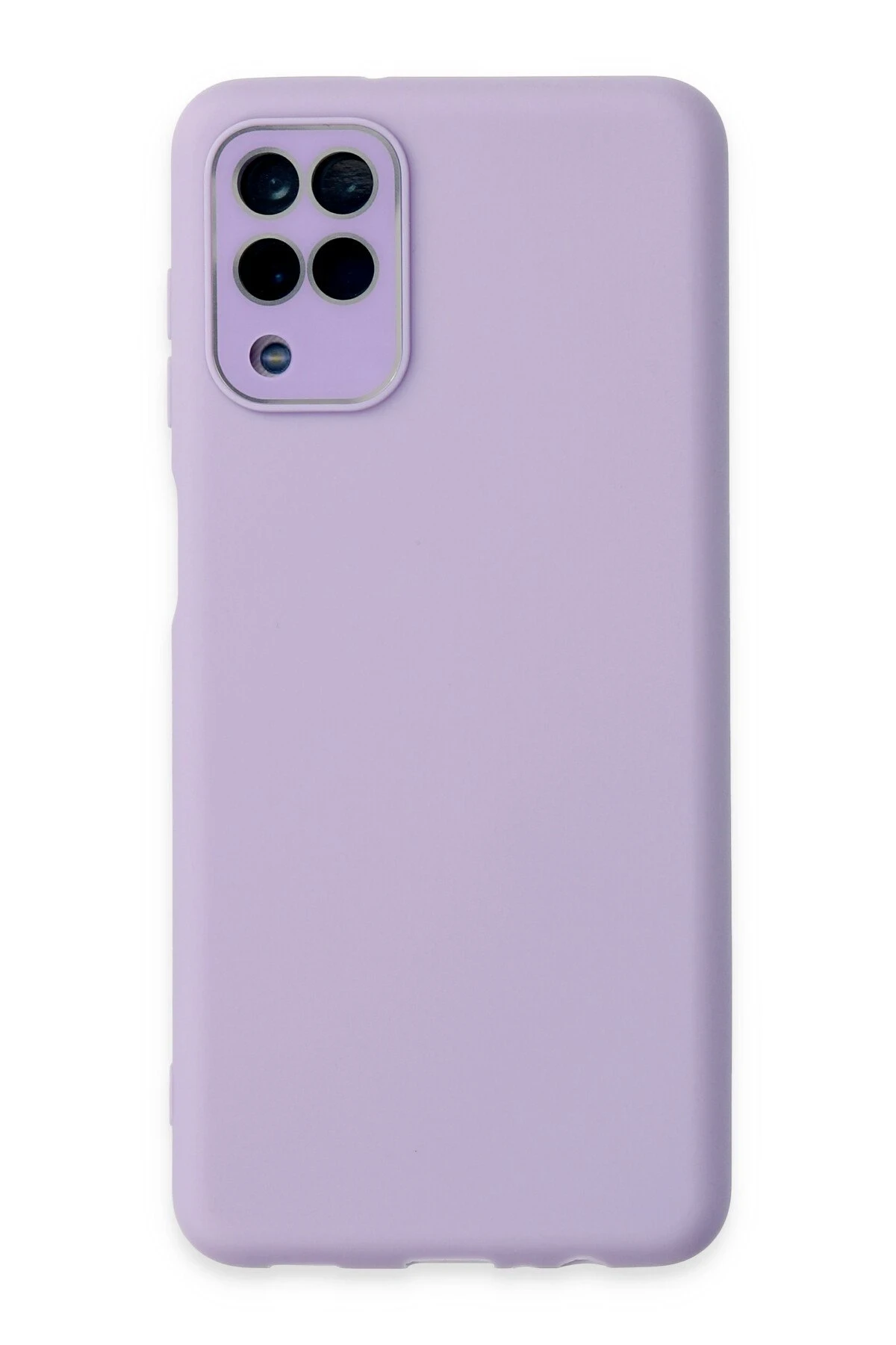 Newface Samsung Galaxy A22 Kılıf Lansman Glass Kapak - Lila