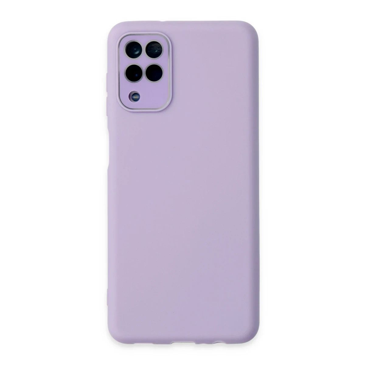 Newface Samsung Galaxy A22 Kılıf Lansman Glass Kapak - Lila