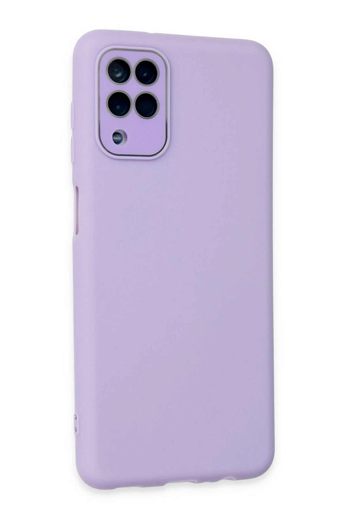 Newface Samsung Galaxy A22 Kılıf Lansman Glass Kapak - Lila