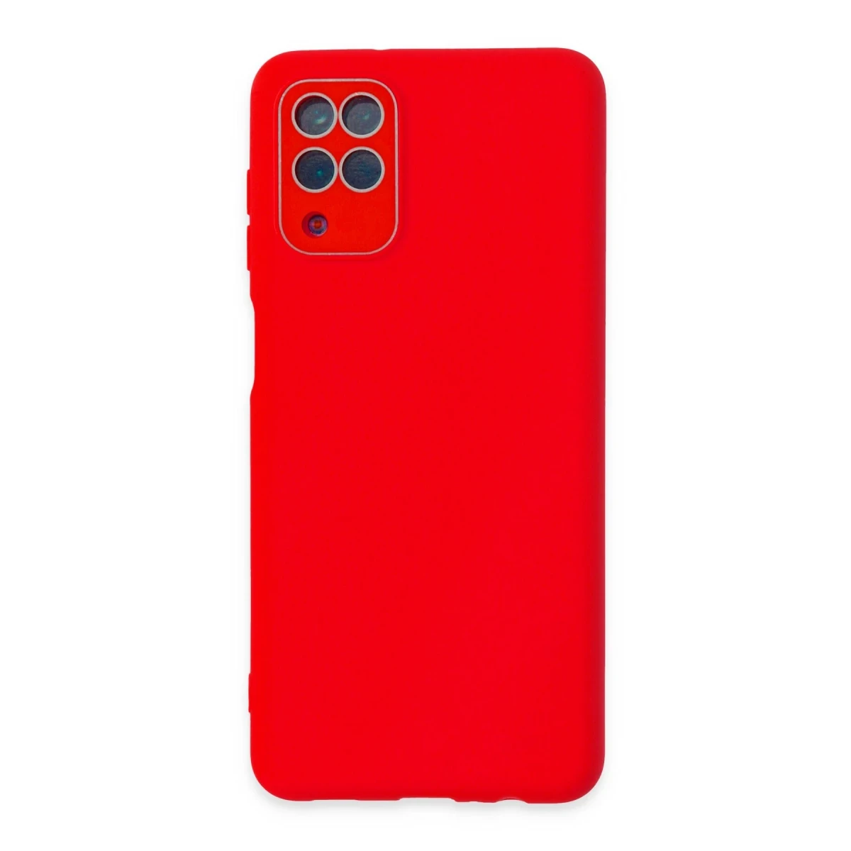 Newface Samsung Galaxy A22 Kılıf Lansman Glass Kapak - Kırmızı