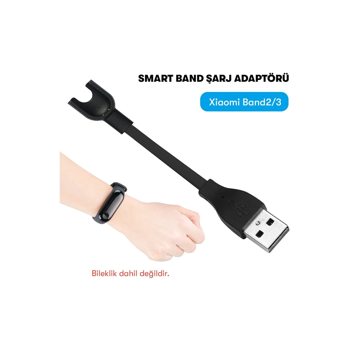 Newface MC03 Şarj Adaptörü Xiaomi Mi Band 2/3