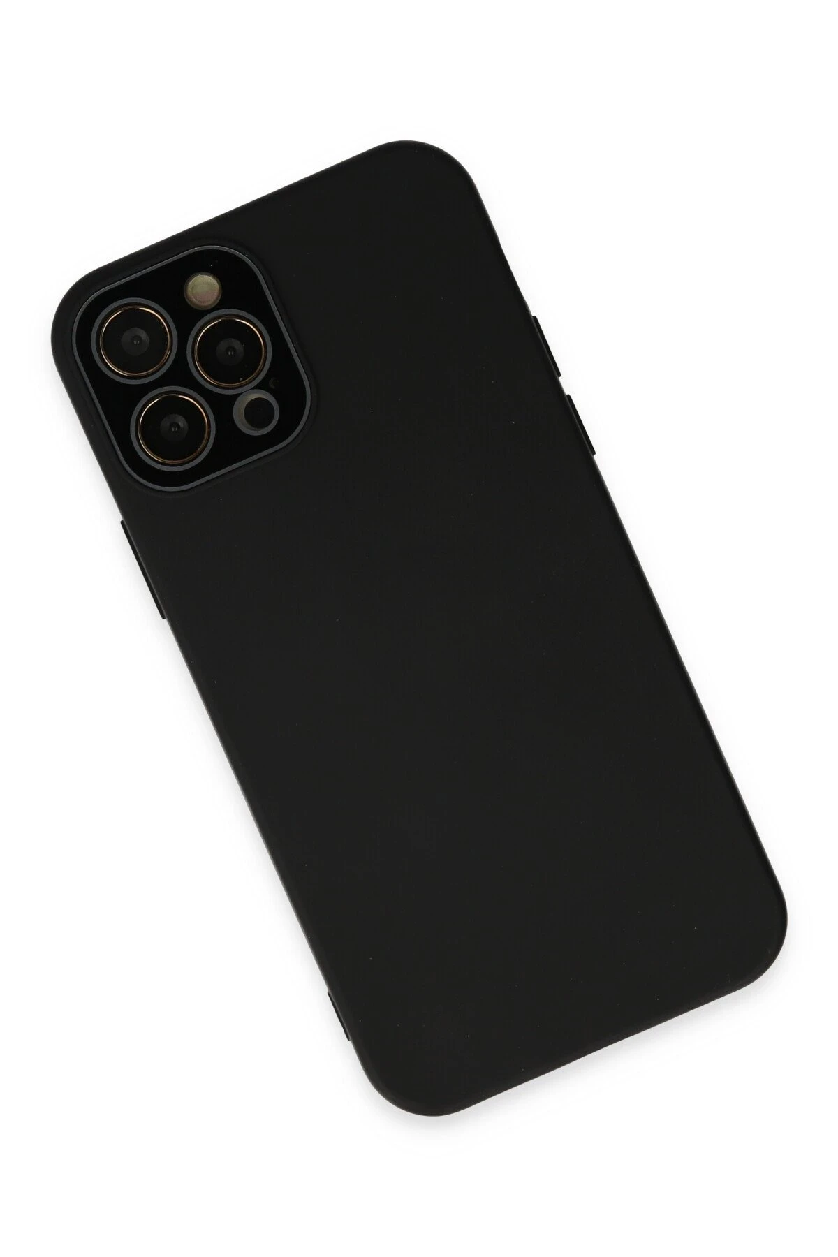 Newface iPhone 12 Pro Kılıf Lansman Glass Kapak - Siyah