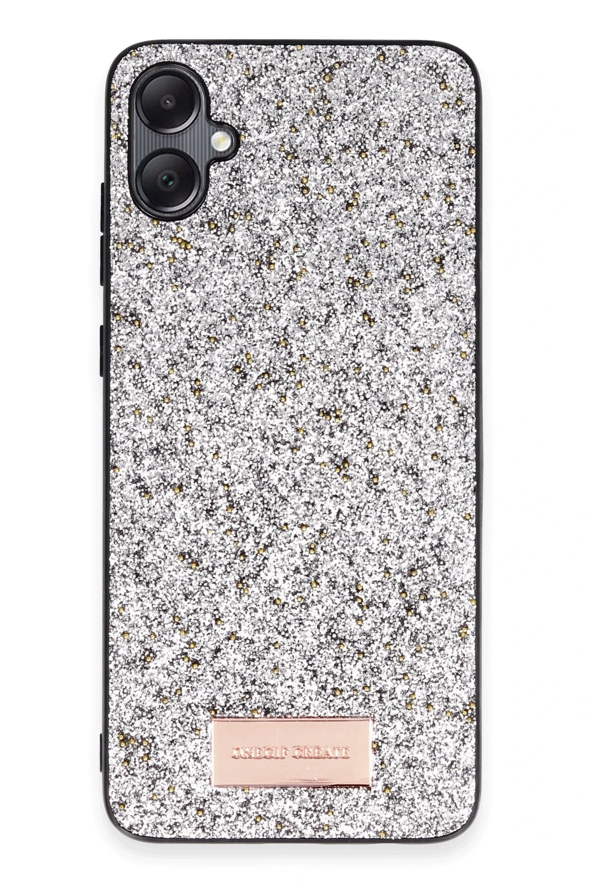 Onegif Samsung Galaxy A05 Bright Simli Kapak - Gümüş