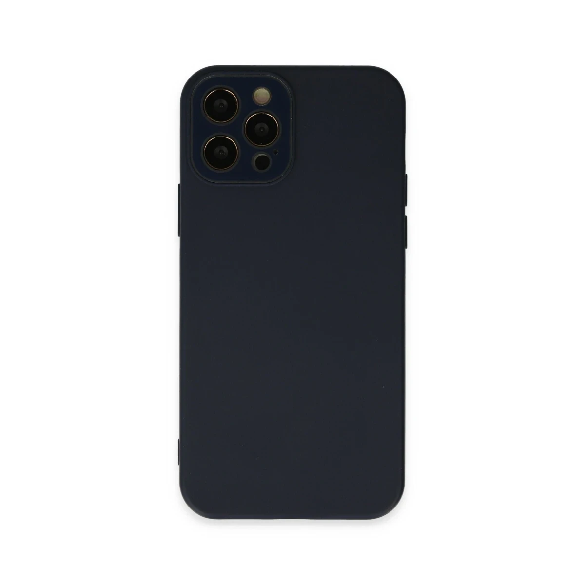 Newface Apple iPhone 12 Pro Kılıf Lansman Glass Kapak - Lacivert