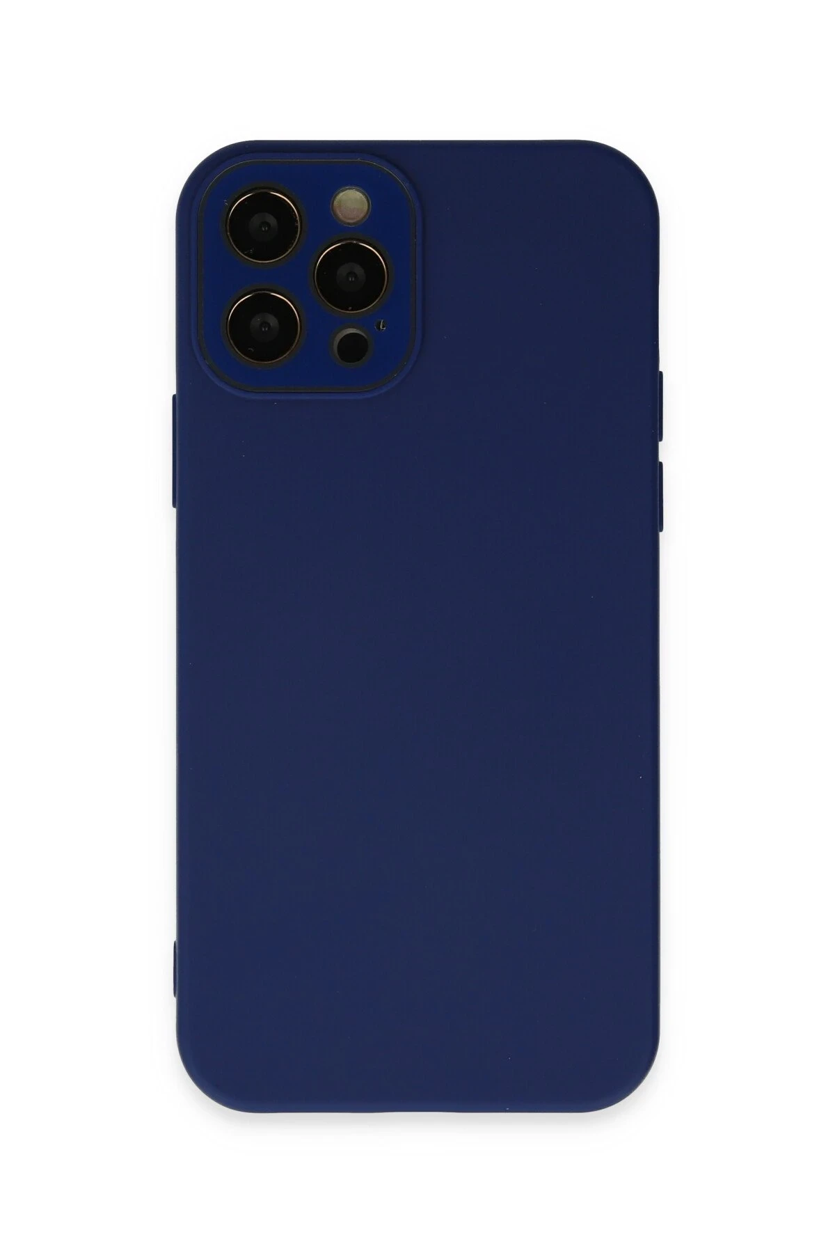 Newface iPhone 12 Pro Kılıf Lansman Glass Kapak - Sky Blue