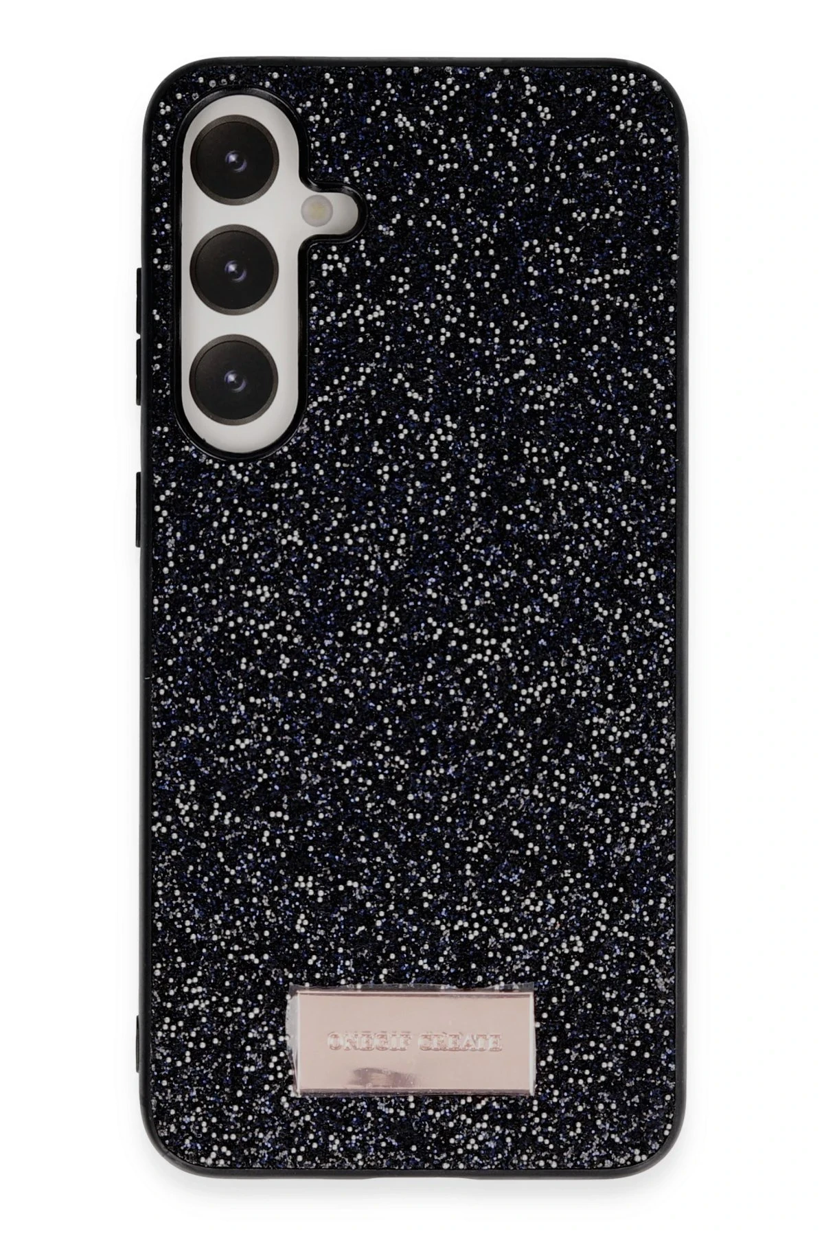 Onegif Samsung Galaxy A05S Bright Simli Kapak - Siyah