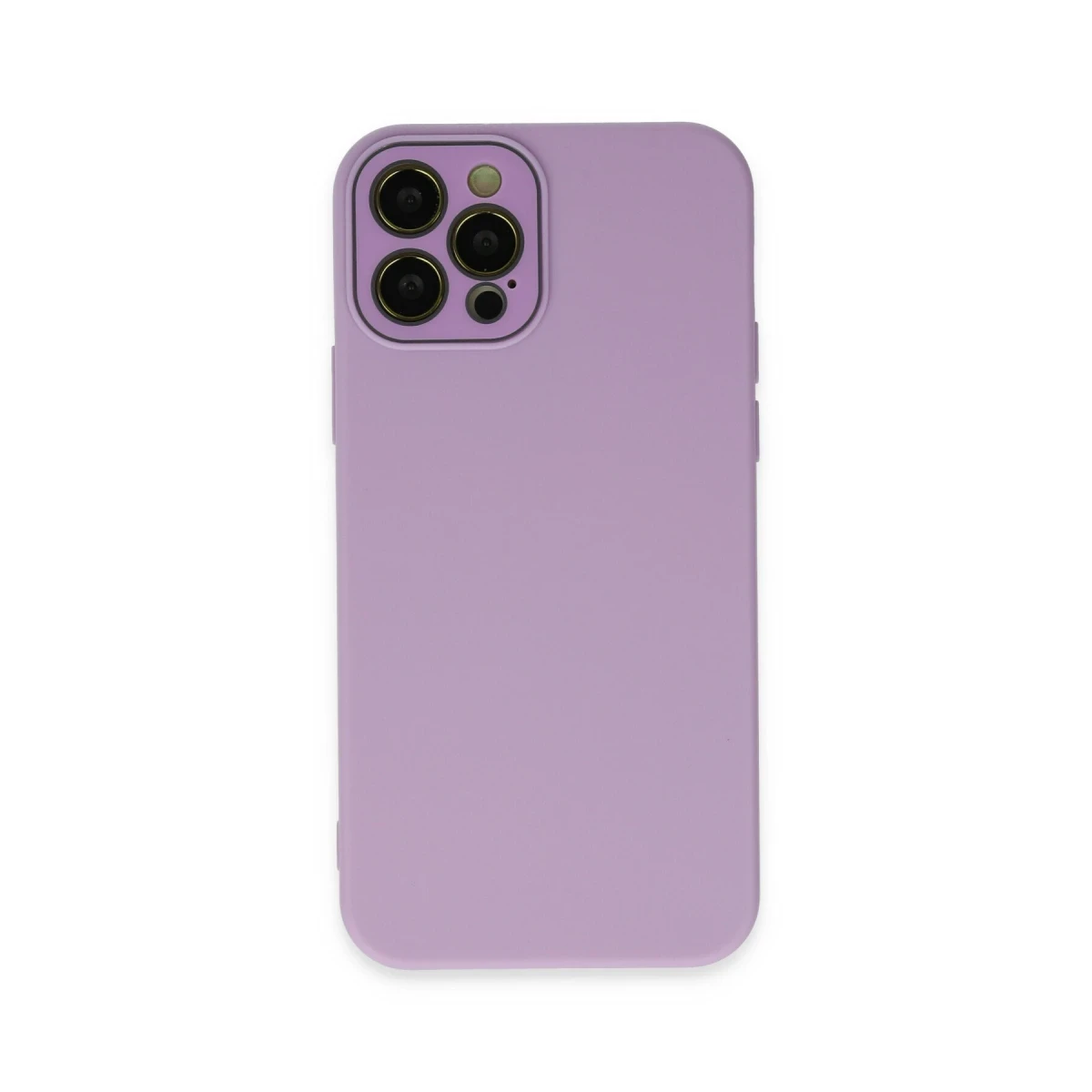 Newface Apple iPhone 12 Pro Kılıf Lansman Glass Kapak - Lila