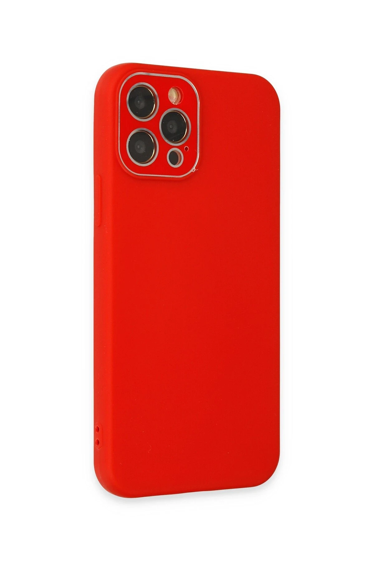 Newface iPhone 12 Pro Kılıf Lansman Glass Kapak - Kırmızı
