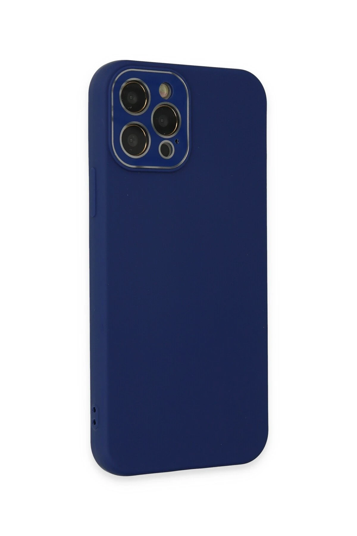 Newface iPhone 12 Pro Max Kılıf Lansman Glass Kapak - Sky Blue