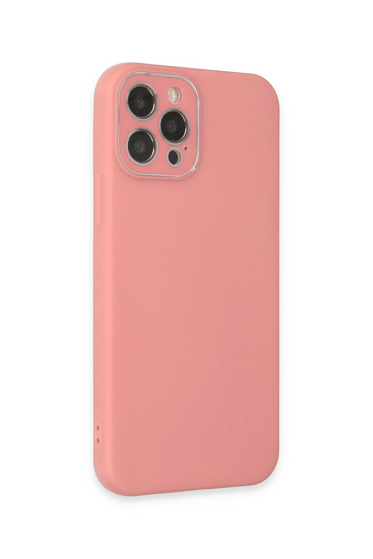 Newface iPhone 12 Pro Max Kılıf Lansman Glass Kapak - Pembe