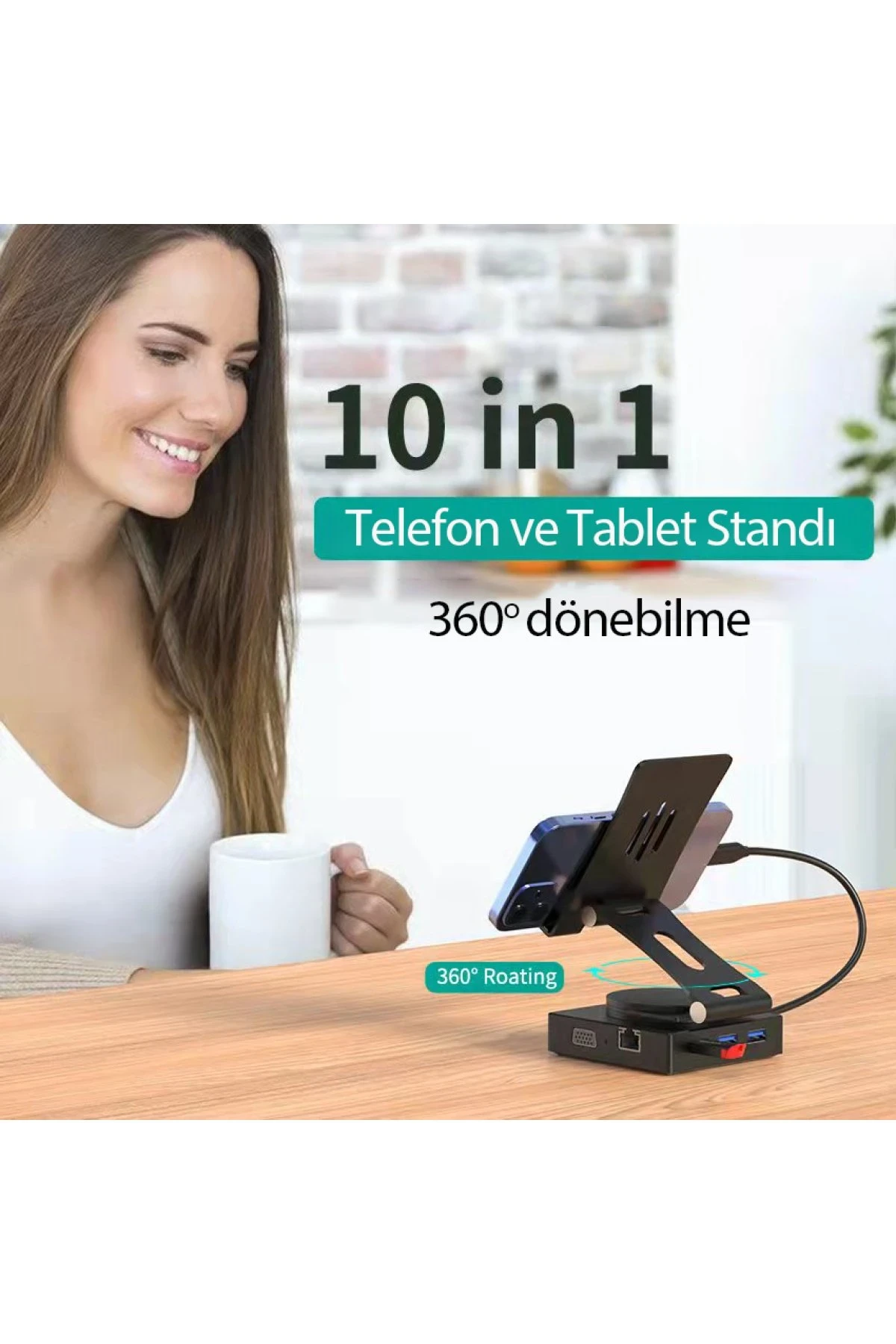 Newface Dönüştürücü 10in1 Hub 116 - Gri