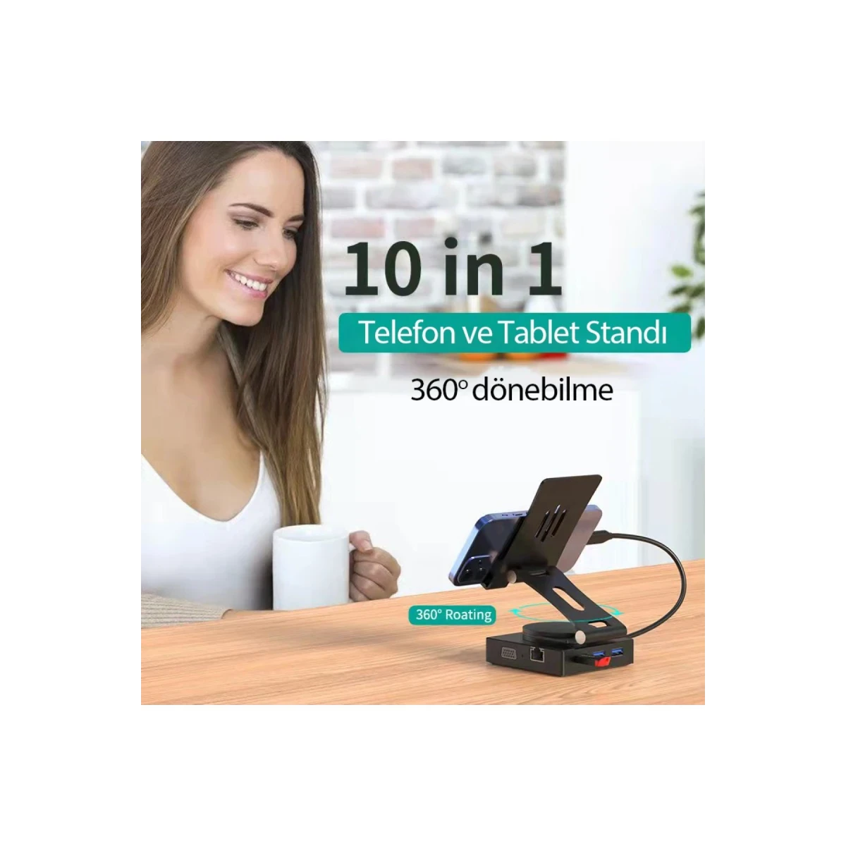 Newface Dönüştürücü 10in1 Hub 116 - Gri