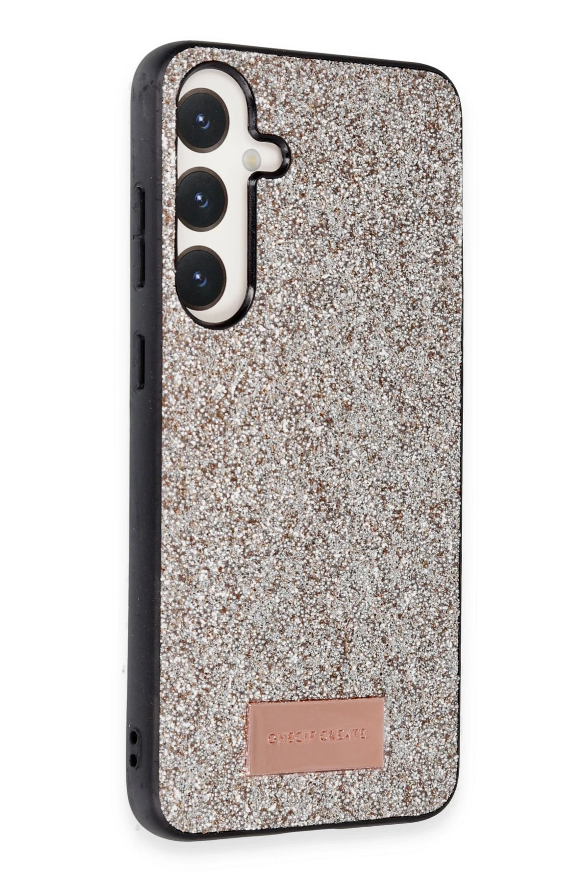 Onegif Samsung Galaxy A55 5G Bright Simli Kapak - Gold