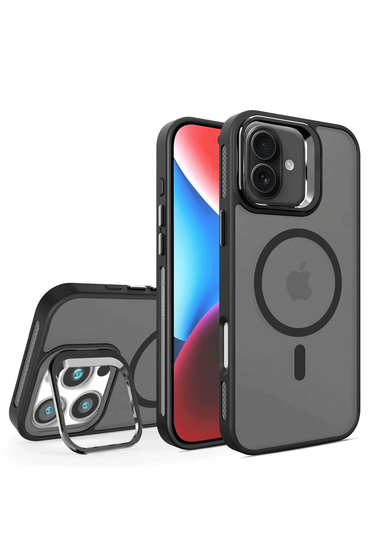 Joko iPhone 16 Plus Flet Lens Magsafe Kapak - Siyah