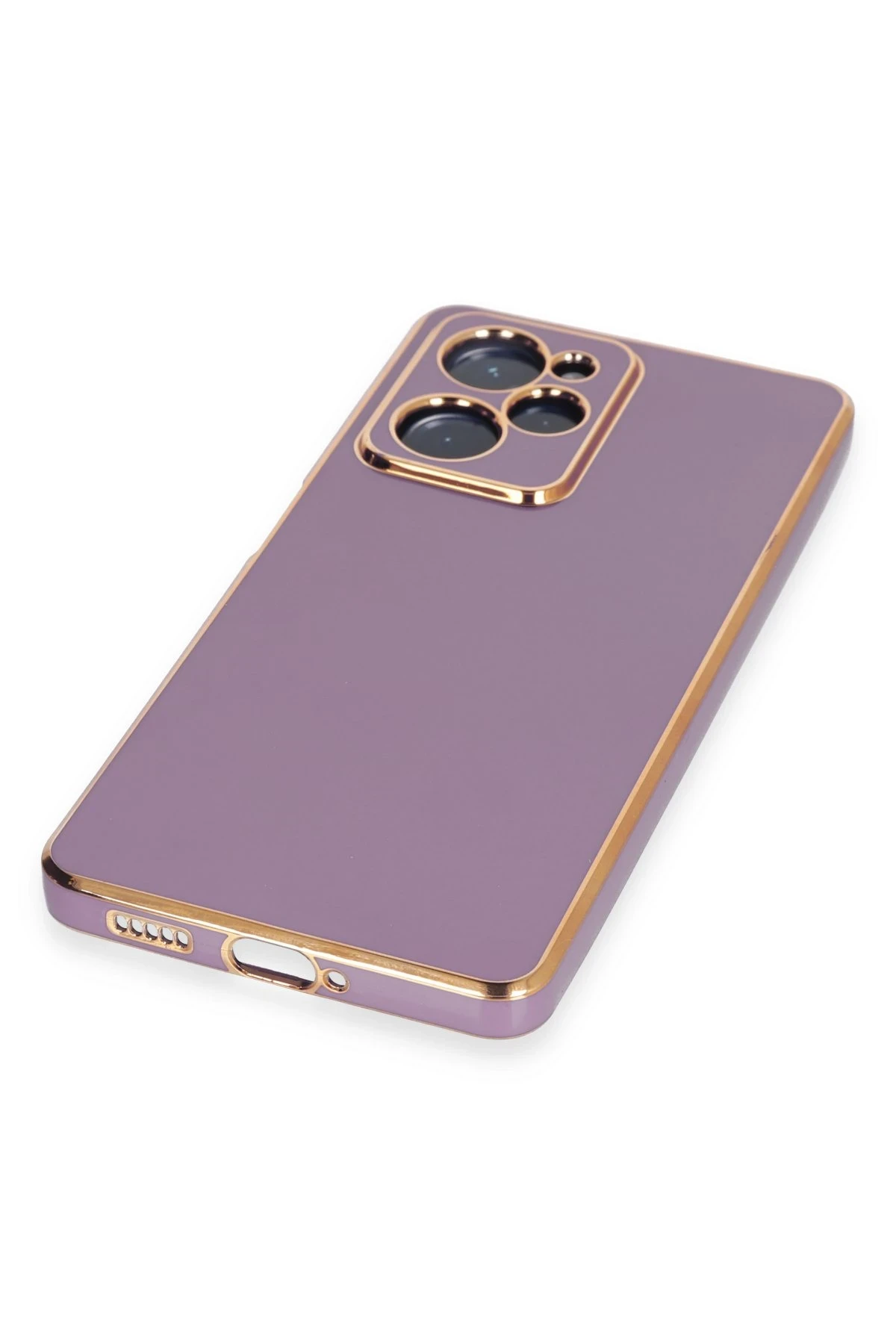 Newface Xiaomi Poco X5 Pro 5G Kılıf Volet Silikon - Mor