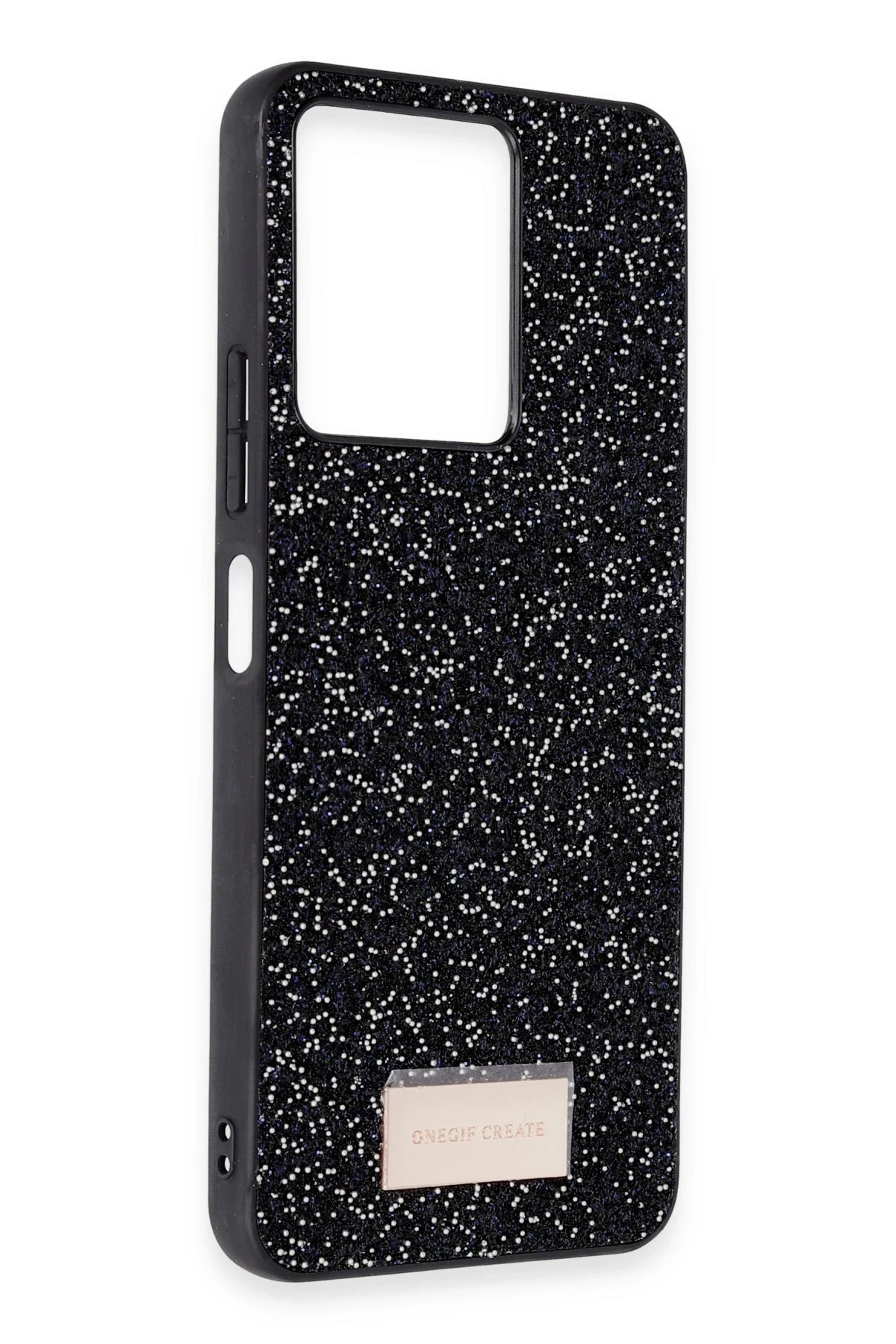 Onegif Xiaomi Redmi 13C Bright Simli Kapak - Gümüş