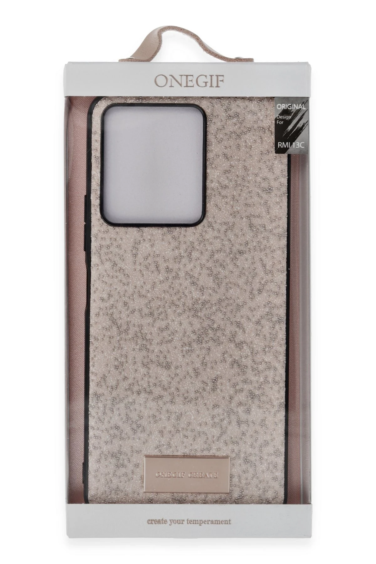 Onegif Xiaomi Redmi 13C Bright Simli Kapak - Derin Mor