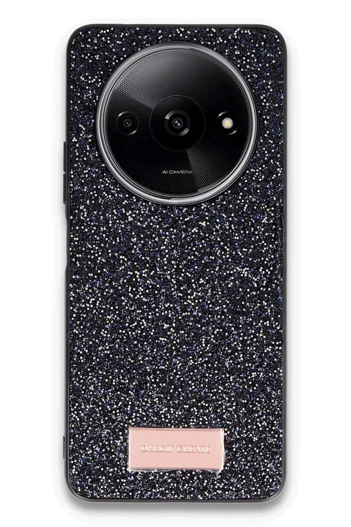 Onegif Xiaomi Redmi A3 4G Bright Simli Kapak - Siyah