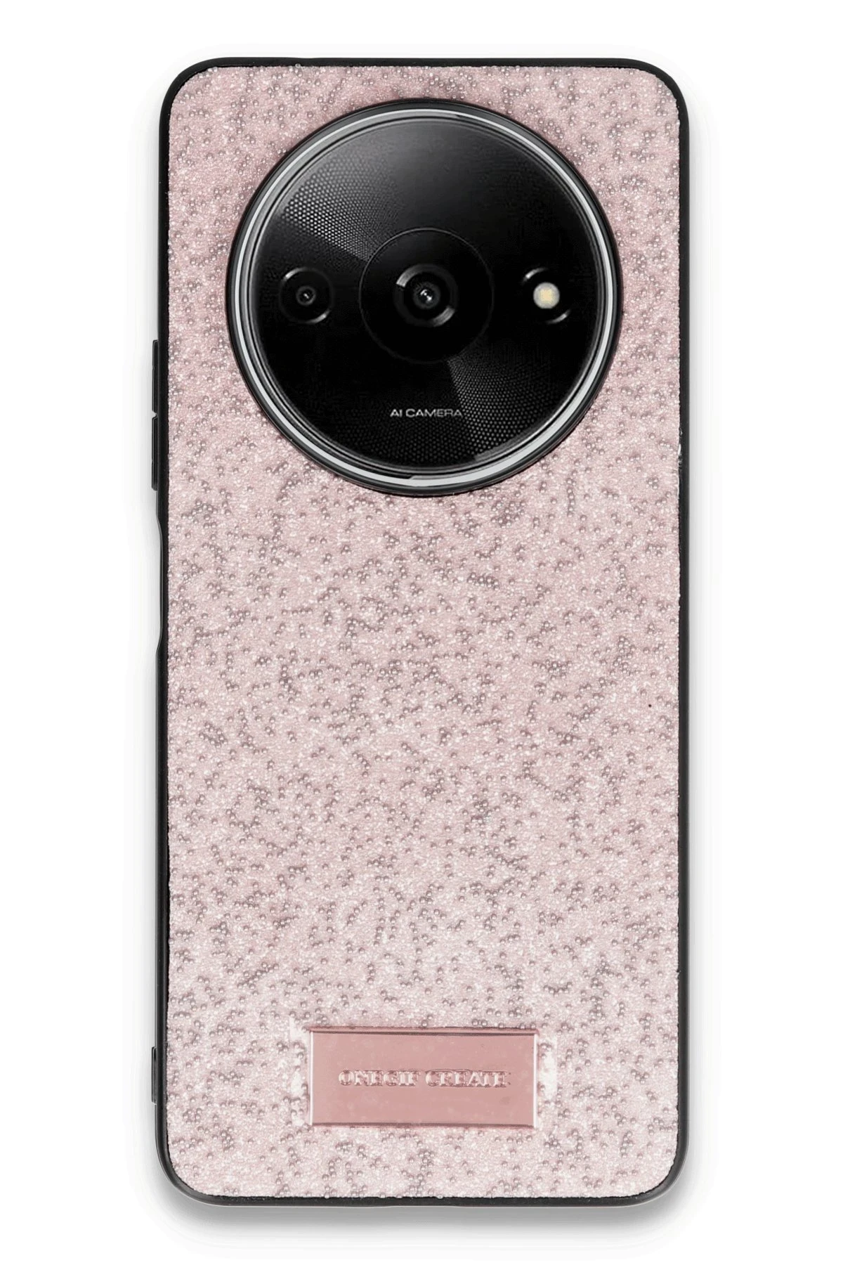 Onegif Xiaomi Redmi A3 4G Bright Simli Kapak - Pembe