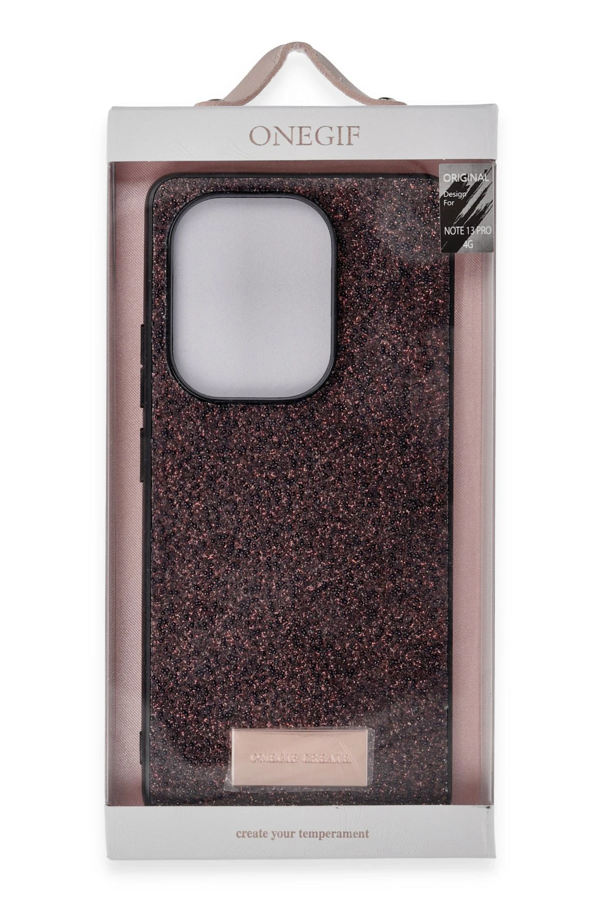 Onegif Xiaomi Redmi Note 13 Pro 4G Bright Simli Kapak - Pembe