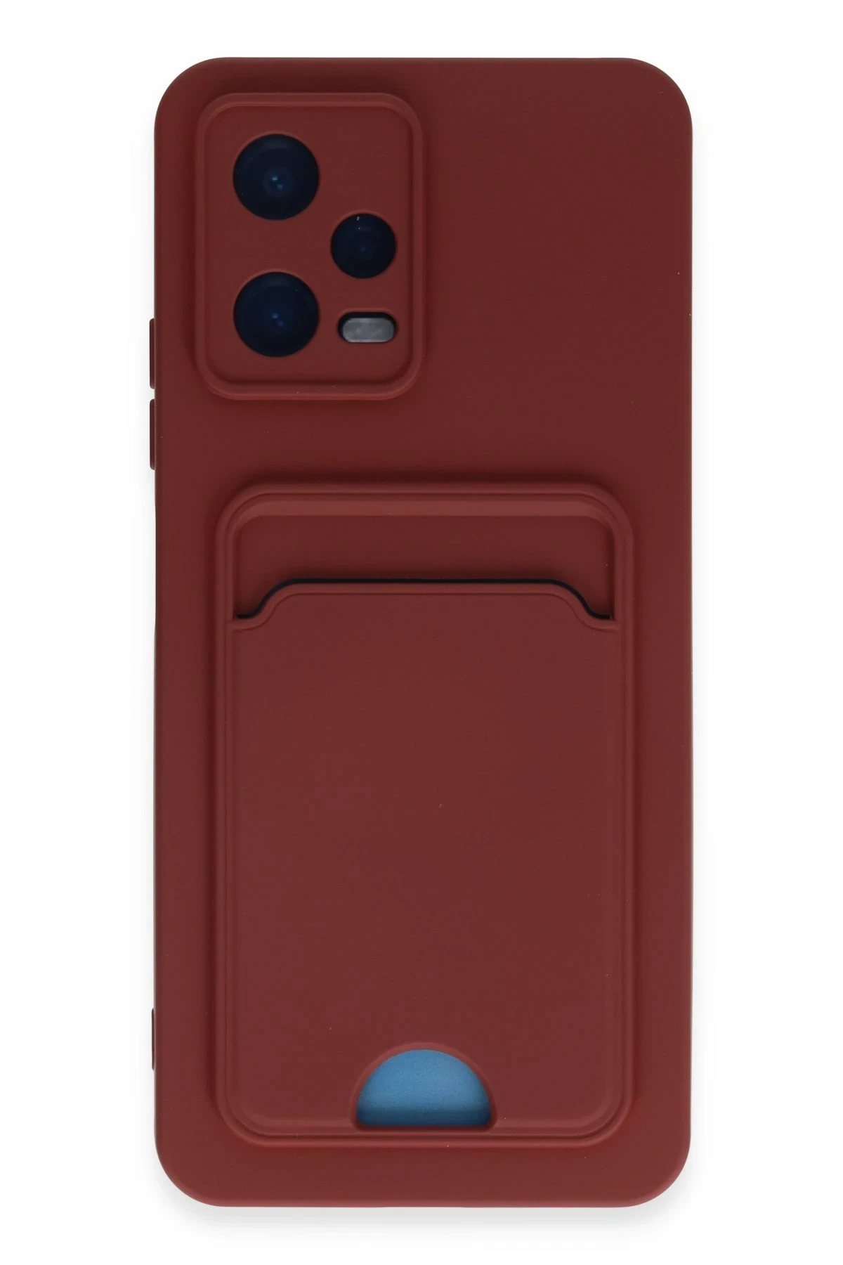 Newface Xiaomi Poco X5 5G Kılıf Kelvin Kartvizitli Silikon - Bordo