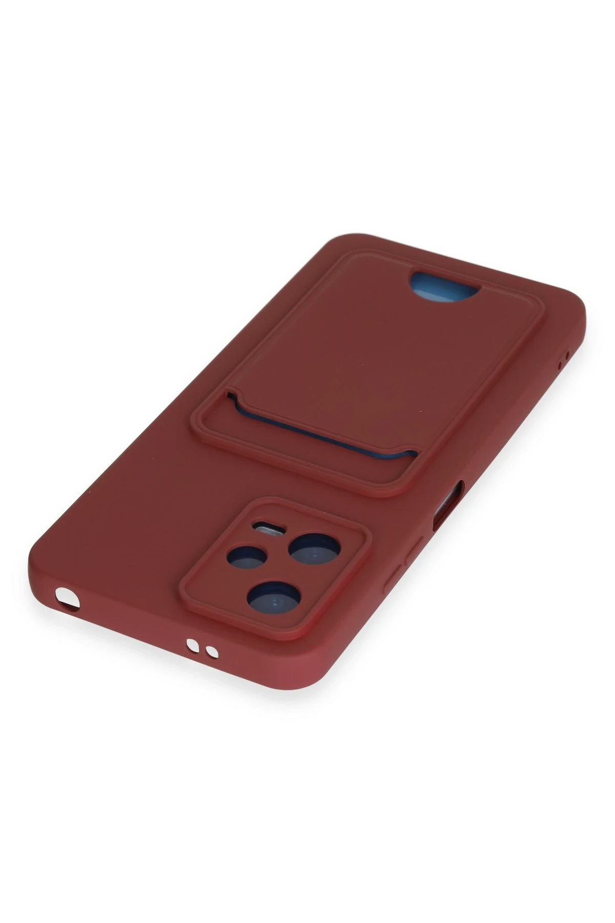 Newface Xiaomi Poco X5 5G Kılıf Kelvin Kartvizitli Silikon - Bordo