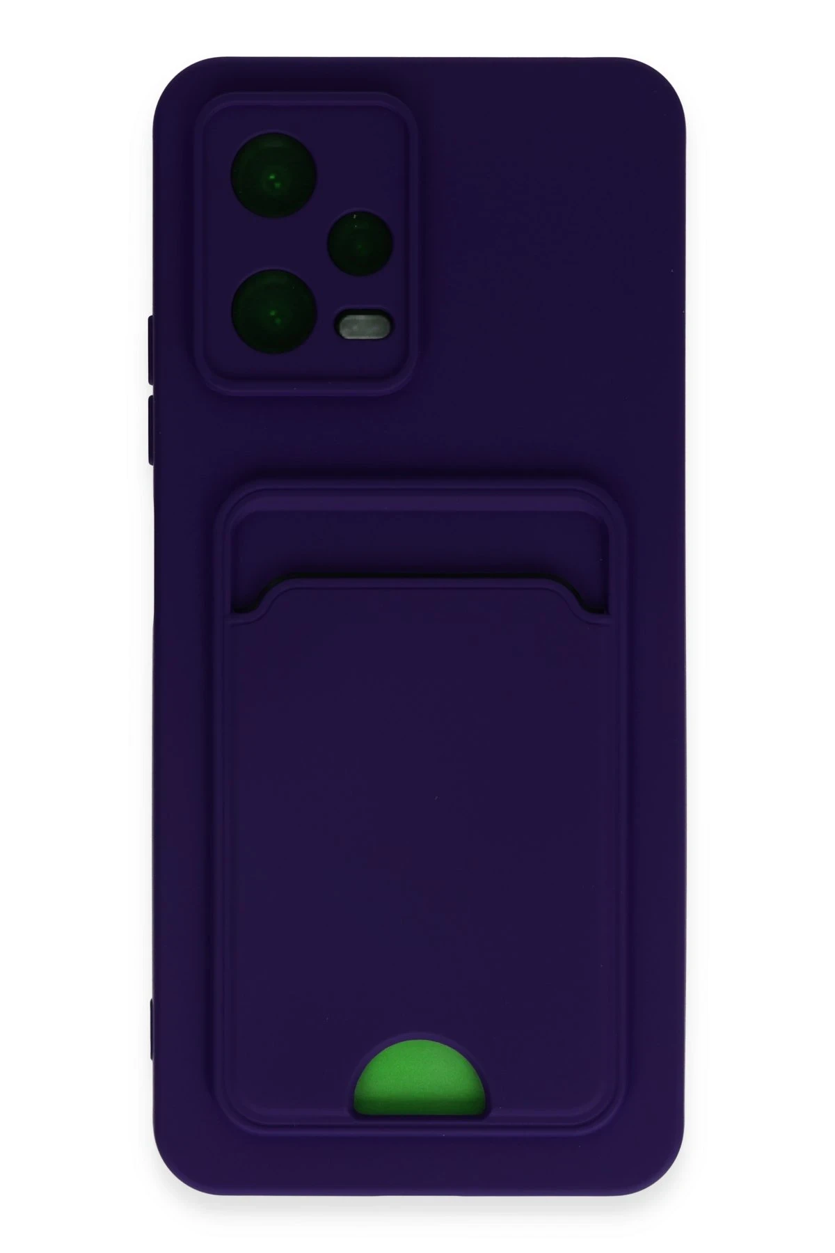 Newface Xiaomi Poco X5 5G Kılıf Kelvin Kartvizitli Silikon - Derin Mor