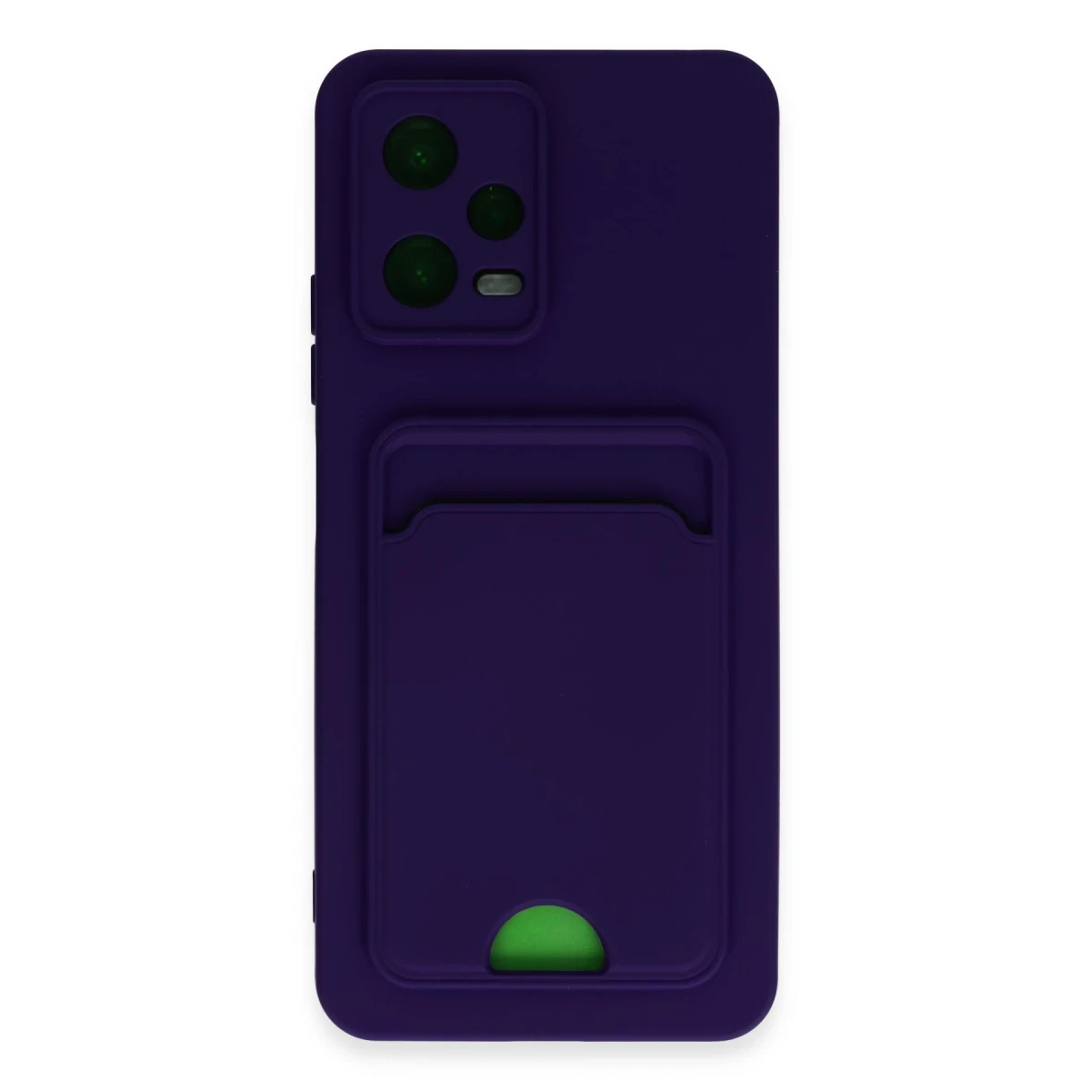 Newface Xiaomi Poco X5 5G Kılıf Kelvin Kartvizitli Silikon - Derin Mor