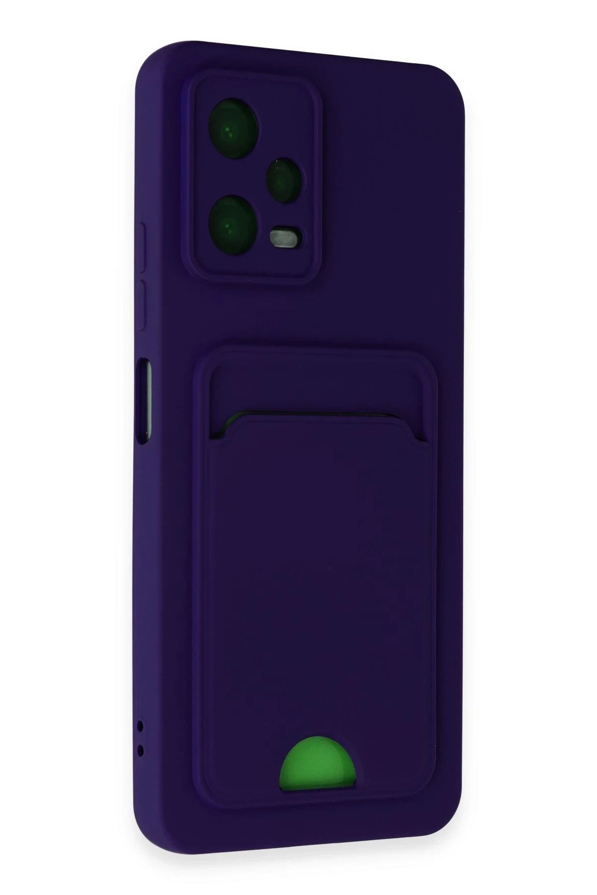 Newface Xiaomi Poco X5 5G Kılıf Kelvin Kartvizitli Silikon - Derin Mor