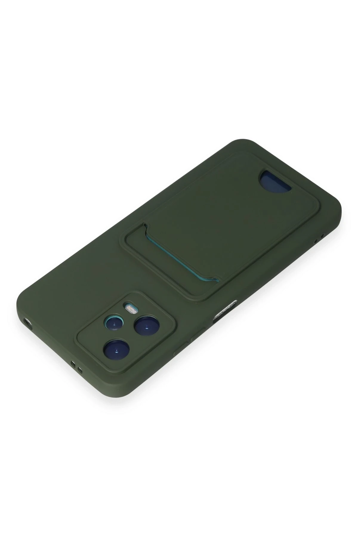 Newface Xiaomi Poco X5 5G Kılıf Kelvin Kartvizitli Silikon - Koyu Yeşil
