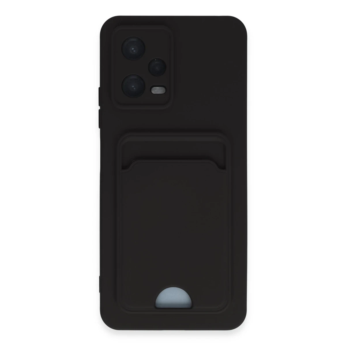 Newface Xiaomi Poco X5 5G Kılıf Kelvin Kartvizitli Silikon - Siyah