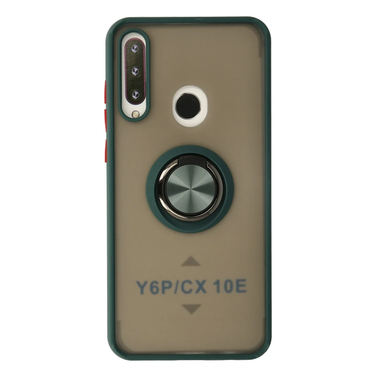 Newface Huawei Y6P Kılıf Montreal Yüzüklü Silikon Kapak - Yeşil