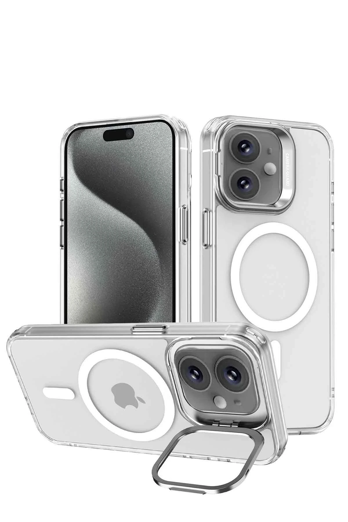 Joko Apple iPhone 16 Armor Magsafe Kapak - Şeffaf