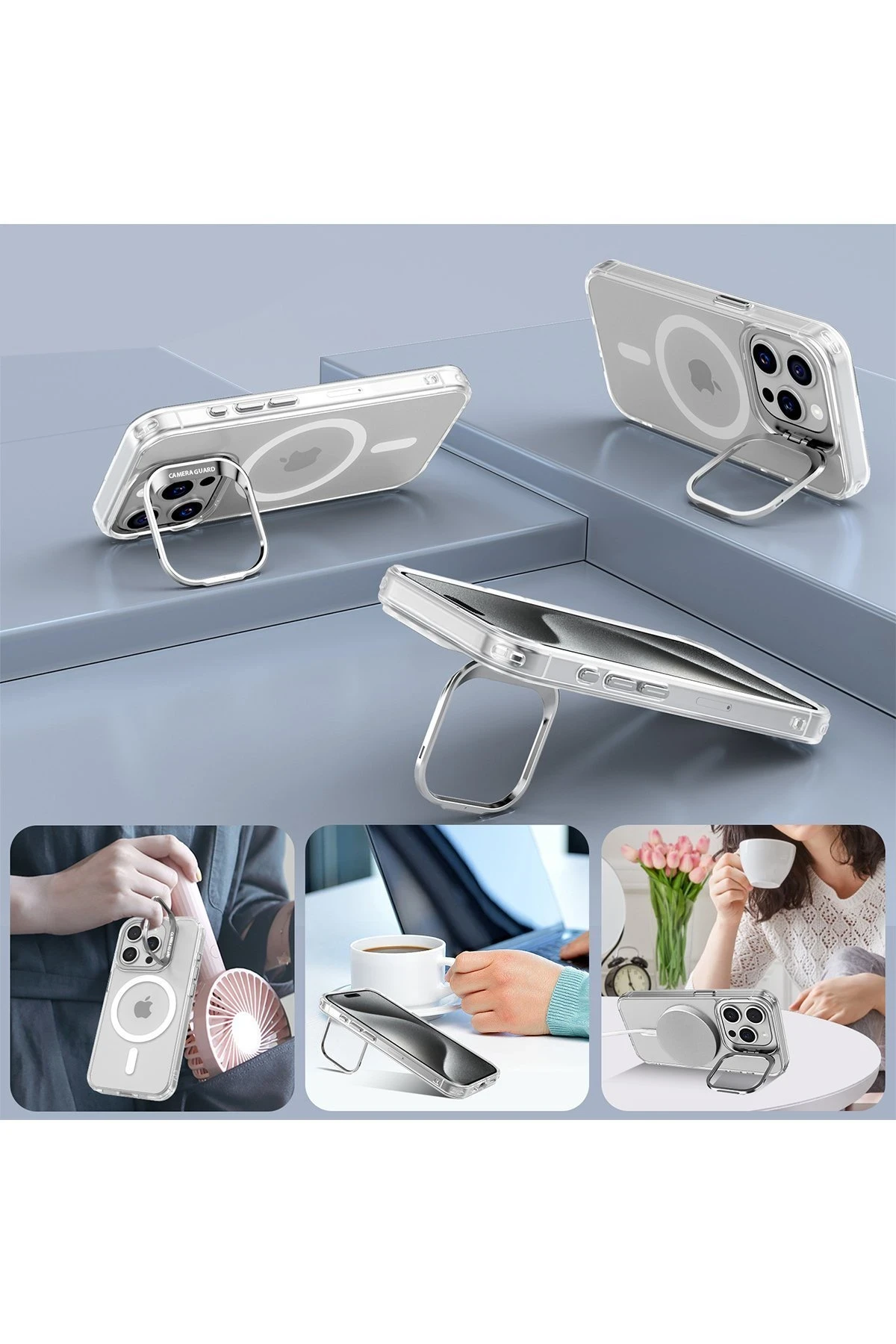 Joko Apple iPhone 16 Armor Magsafe Kapak - Şeffaf — görsel 2