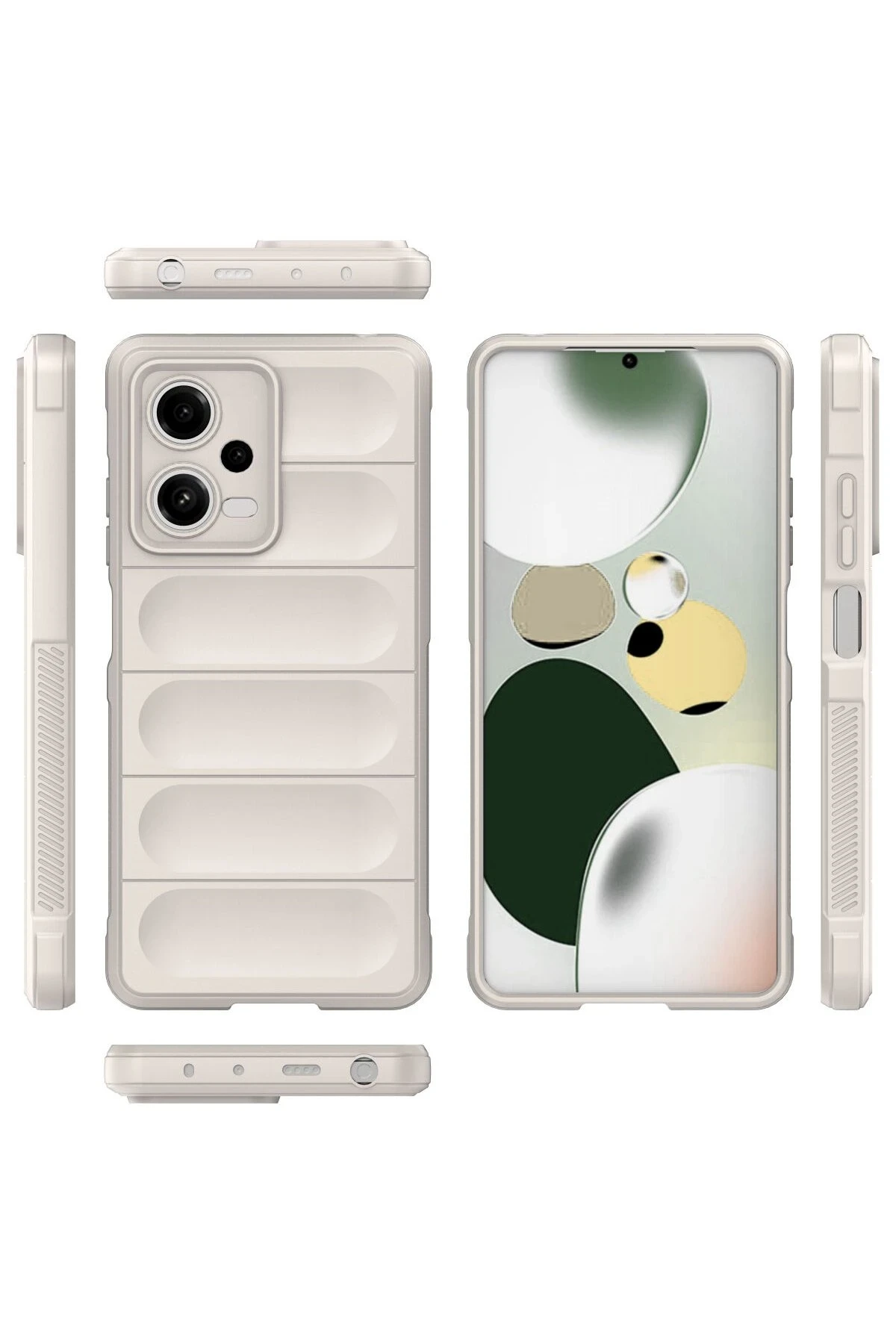 Newface Xiaomi Poco X5 5G Kılıf Optimum Silikon - Krem