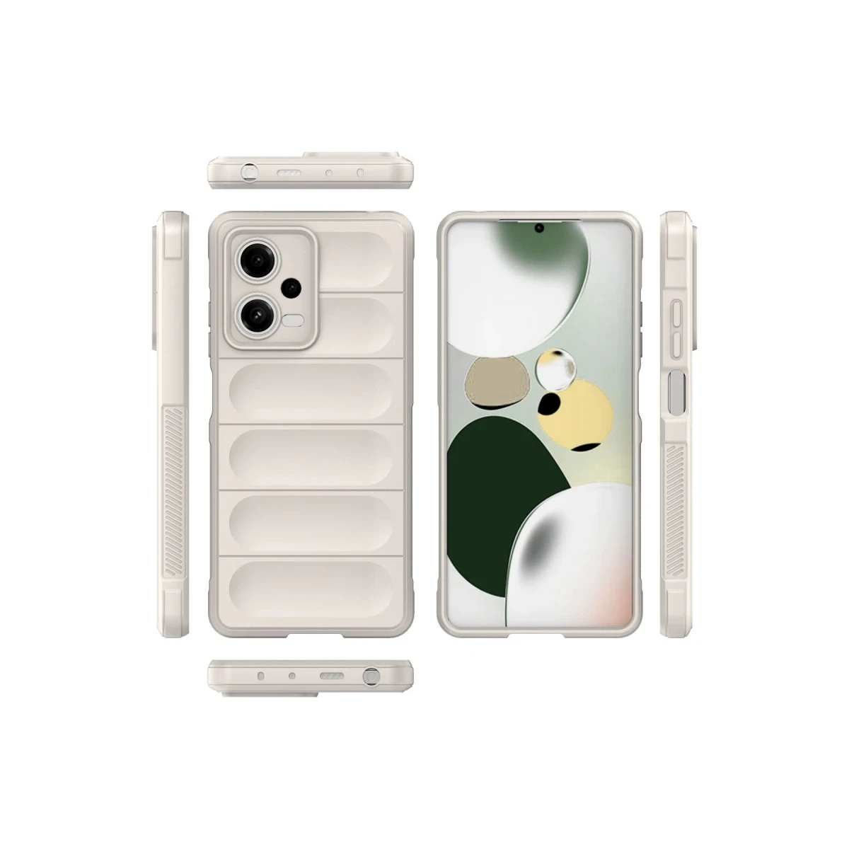 Xiaomi Poco X5 5G Kılıf Optimum Silikon - Krem
