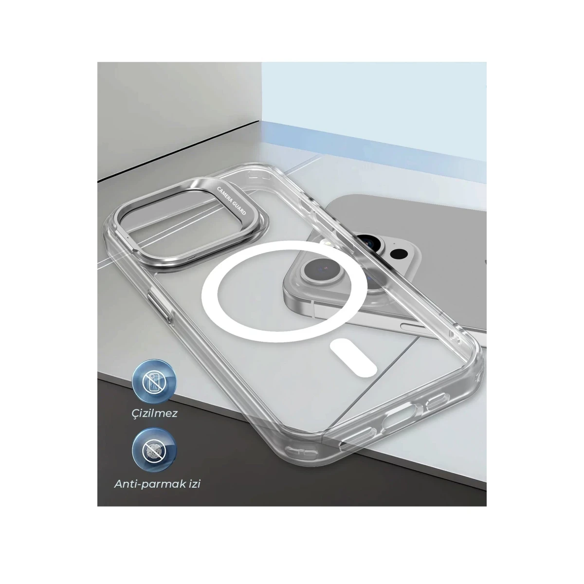 Joko Apple iPhone 16 Pro Armor Magsafe Kapak - Şeffaf — görsel 9