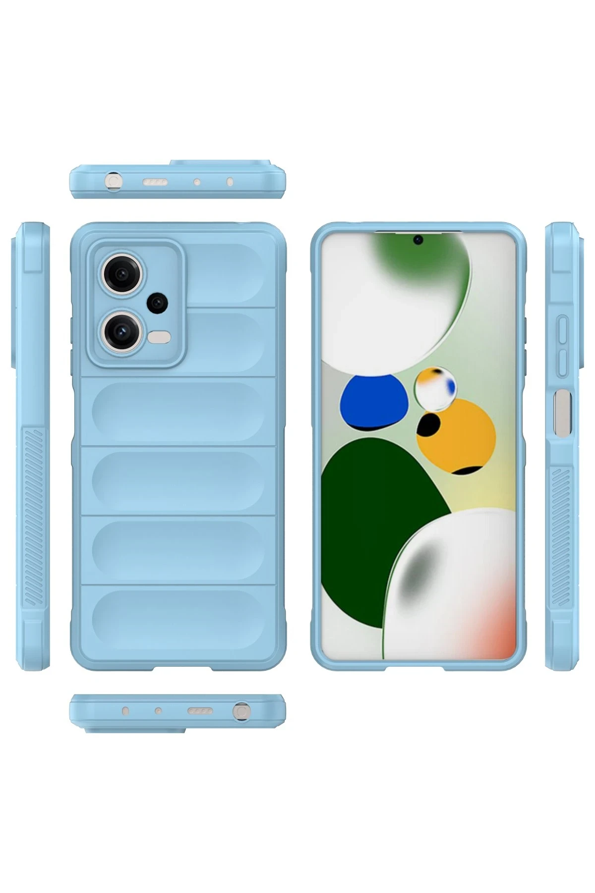 Newface Xiaomi Poco X5 5G Kılıf Optimum Silikon - Sky Blue