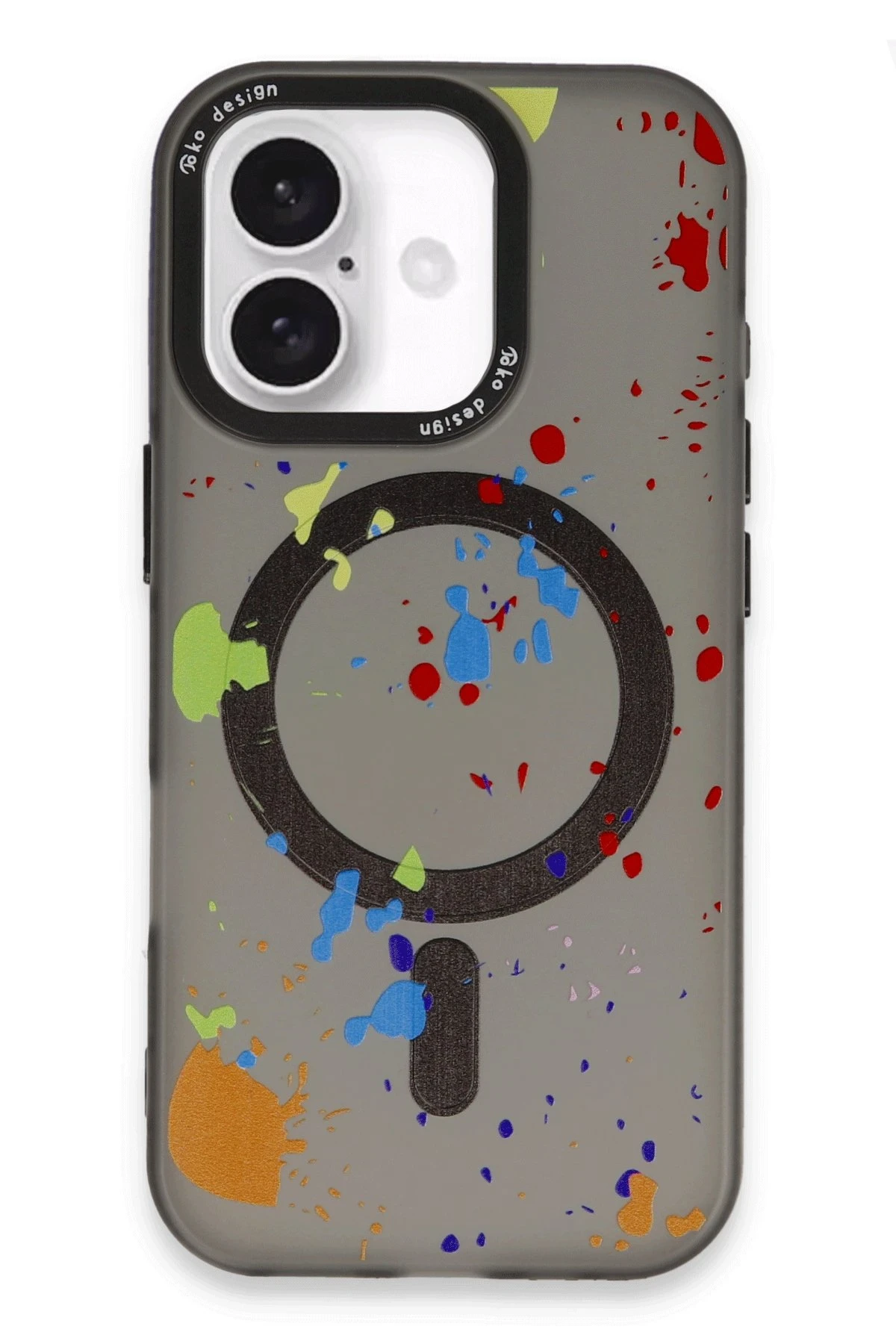 Joko Apple iPhone 16 Colorful Magsafe Kapak - Siyah