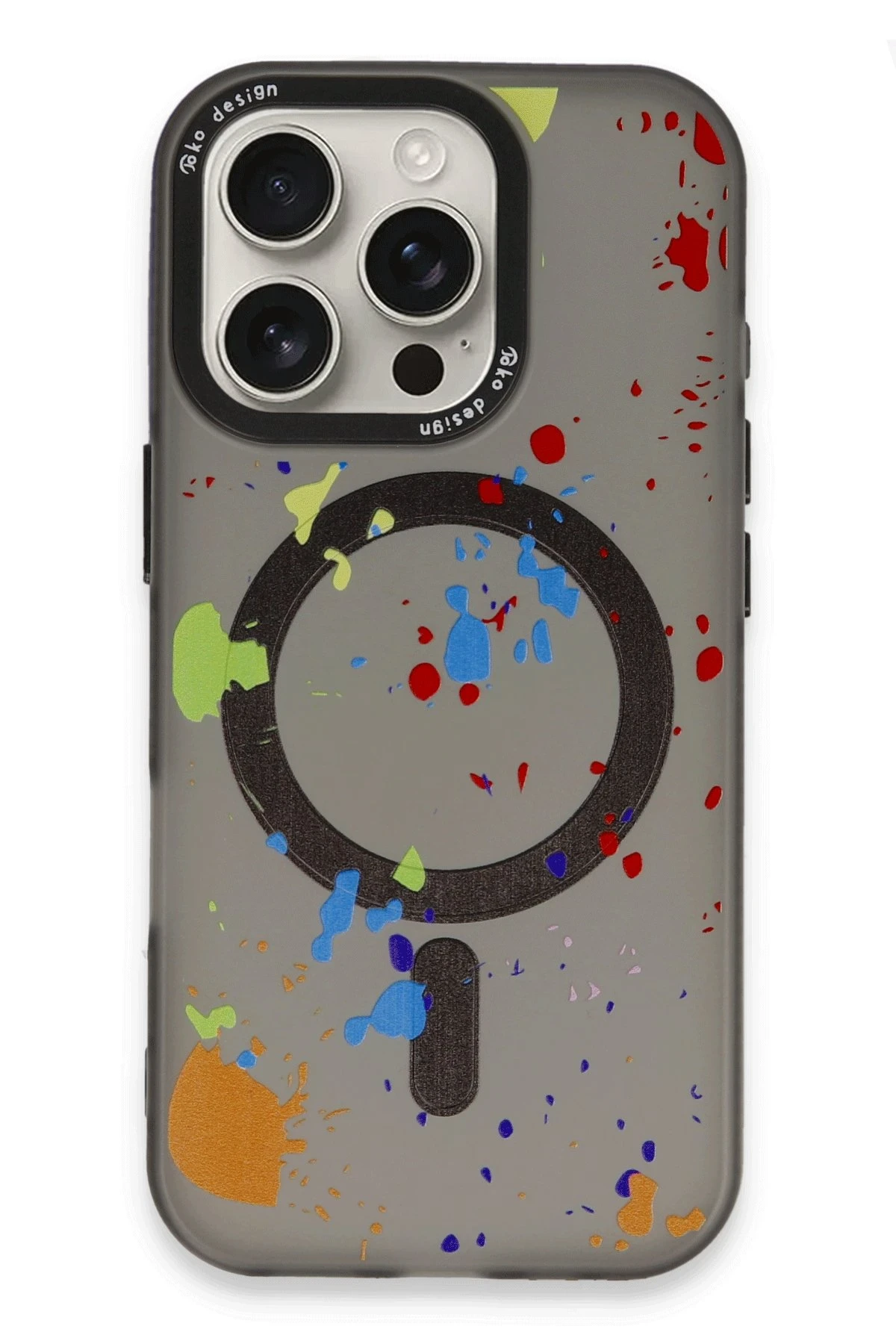 Joko Apple iPhone 16 Pro Colorful Magsafe Kapak - Siyah