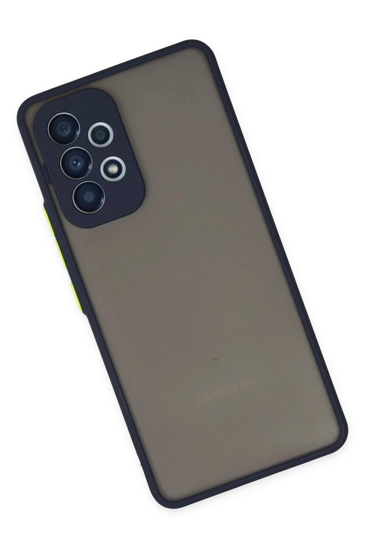 Newface Samsung Galaxy A53 5G Kılıf Montreal Silikon Kapak - Lacivert