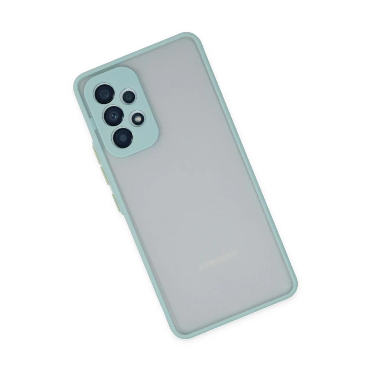 Samsung Galaxy A53 5G Kılıf Montreal Silikon Kapak - Turkuaz