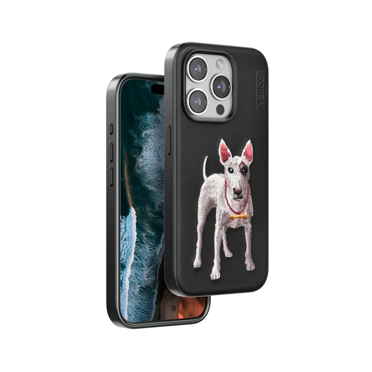 Venco Apple iPhone 14 Pro Max Perma Desenli Kapak - Siyah