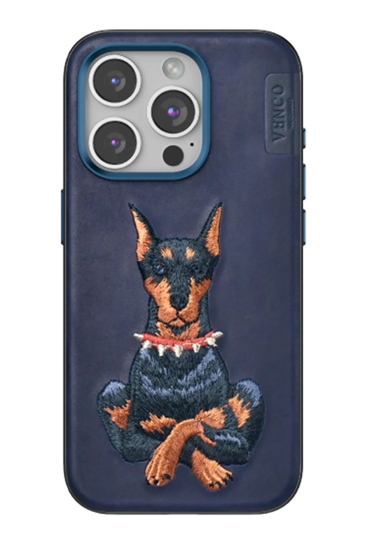 Venco iPhone 15 Pro Max Perma Desenli Kapak - Lacivert