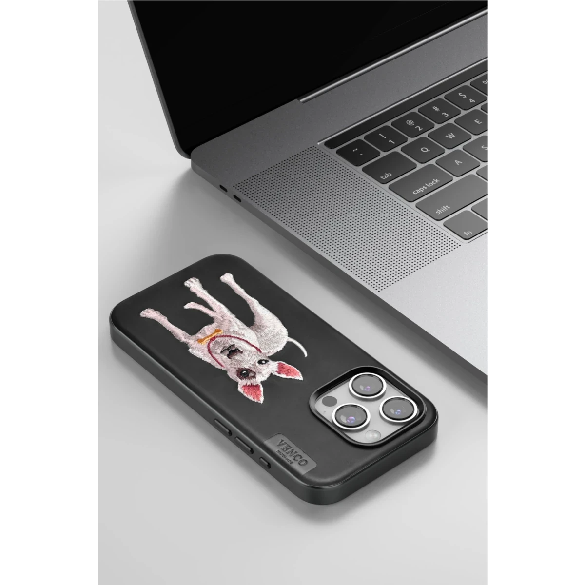 Venco Apple iPhone 15 Pro Max Perma Desenli Kapak - Lacivert