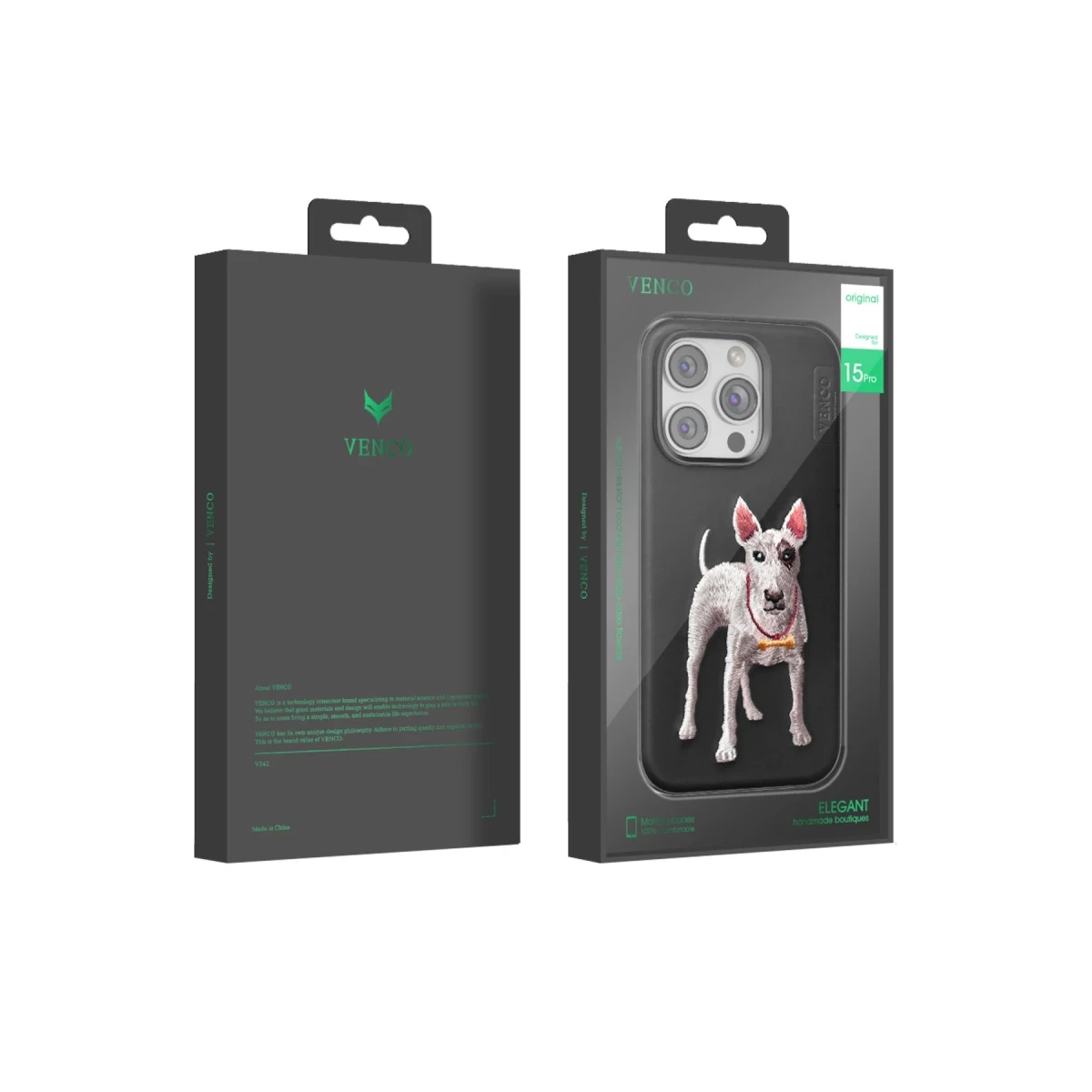 Venco Apple iPhone 15 Pro Max Perma Desenli Kapak - Lacivert